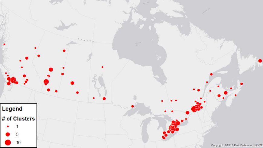 clusters-canada